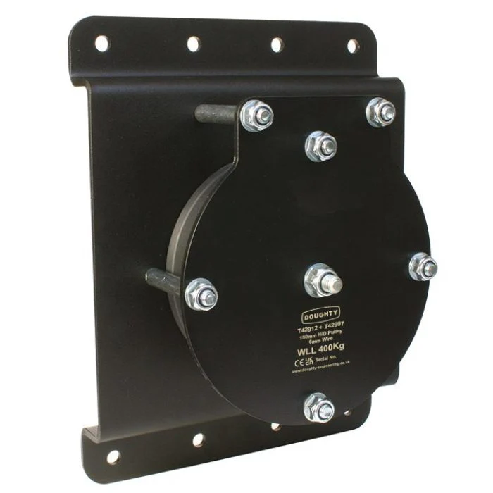 Doughty Heavy Duty Wall Mounting Plates for Stage Pulleys - Image 7