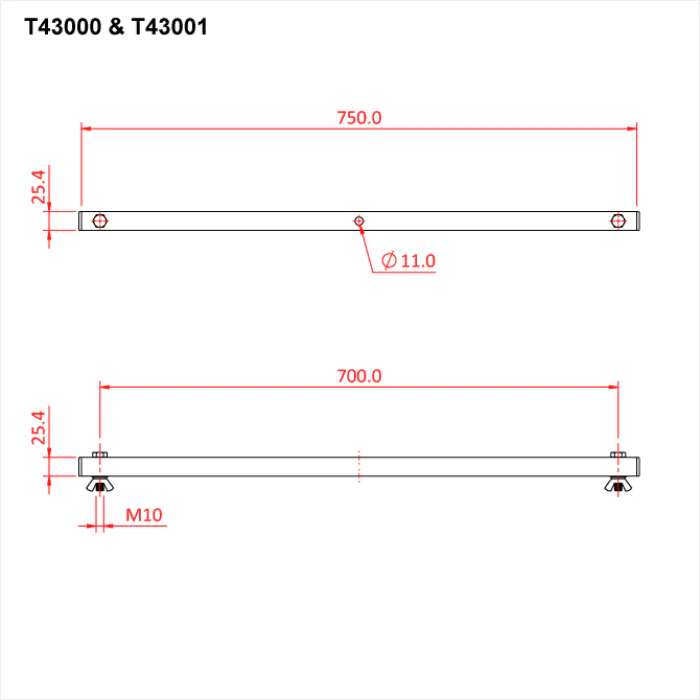 Doughty Lantern Tee Bar (Supplied with Lamp Fixings) - Image 7