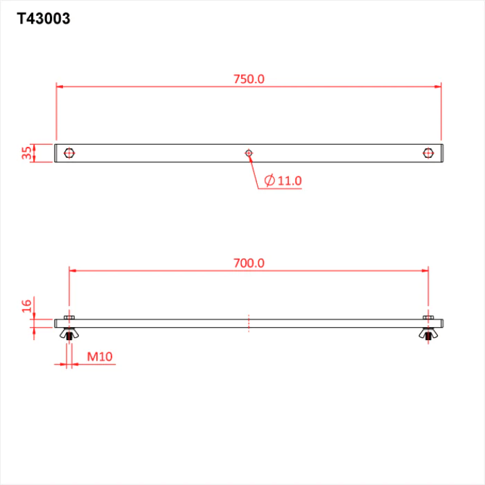 Doughty Lantern Tee Bar (Supplied with Lamp Fixings) - Image 8