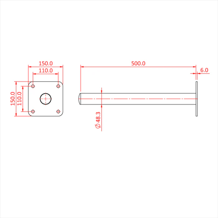 Doughty Wall Mounted Boom Arm - Image 2