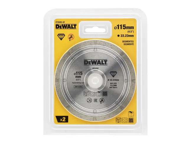 DEWALT Dry Diamond Blade 115mm (2 Pack) - Image 2
