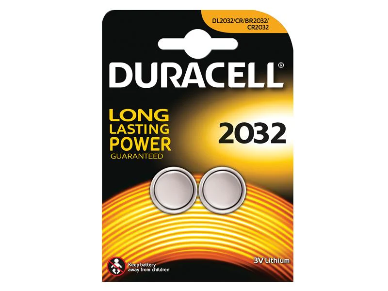 Duracell CR2032 Coin Lithium Battery (Pack 2) - Image 2