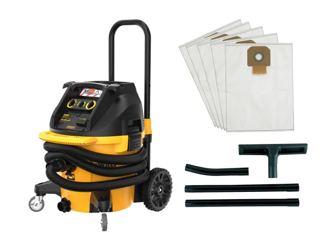 DEWALT DWV905M M-Class Construction Dust Extractor 38 litre 1400W 110V - Image 2