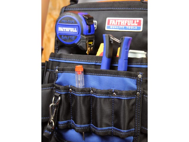 Faithfull Electricians Tool Pouch 2100D Nylon - Image 4