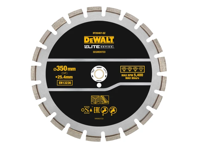 DEWALT ELITE SERIES™ Asphalt Diamond Segmented Wheel 350 x 25.4mm
