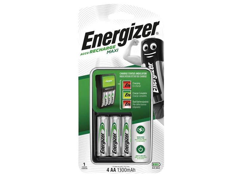 Energizer® Maxi Charger plus 4 x AA 1300 mAh Batteries - Image 2