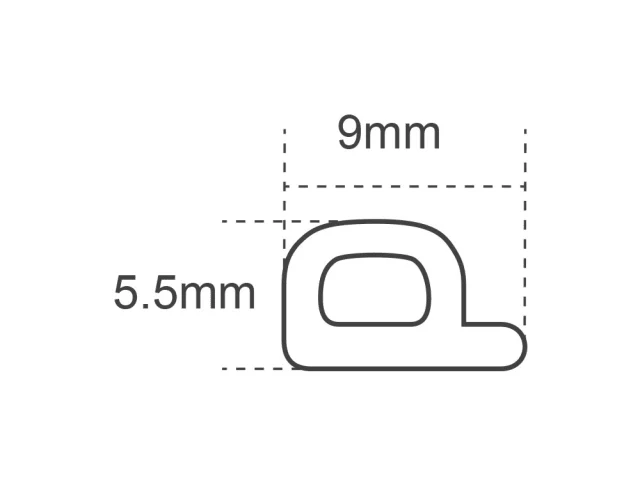 Faithfull EPDM Draught Excluder White 24M 9 x 5.5mm - Image 2