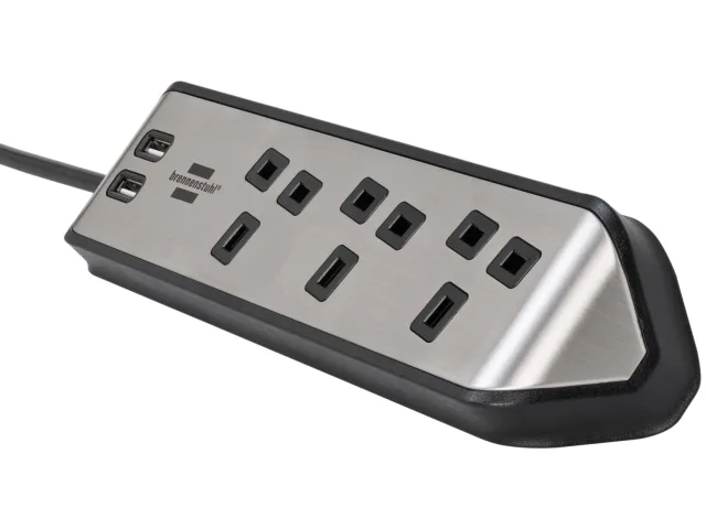 Brennenstuhl estilo Corner Extension Lead 240V 3-Gang 13A Black 2m - Image 3