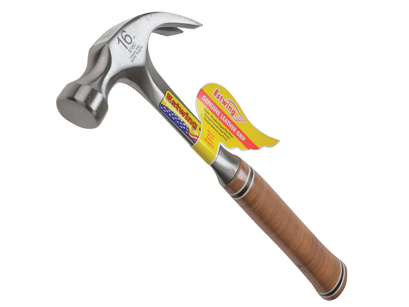 Estwing E16C Curved Claw Hammer - Leather Grip 450g (16oz) - Image 2