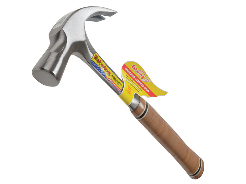 Estwing  E24C Curved Claw Hammer - Leather Grip 680g (24oz) - Image 2