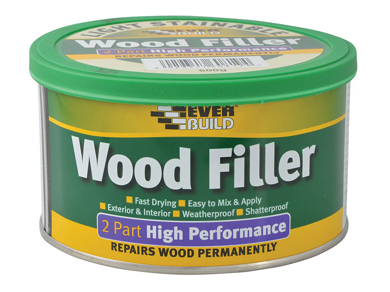 Everbuild 2-Part High-Performance Wood Filler Light Stainable 500g - Image 2
