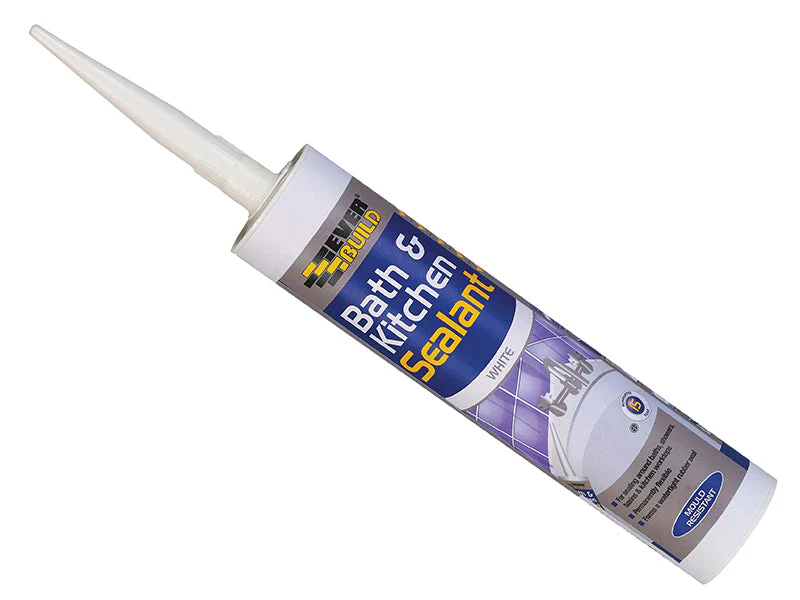 Everbuild  Bath & Kitchen Sealant White 290ml