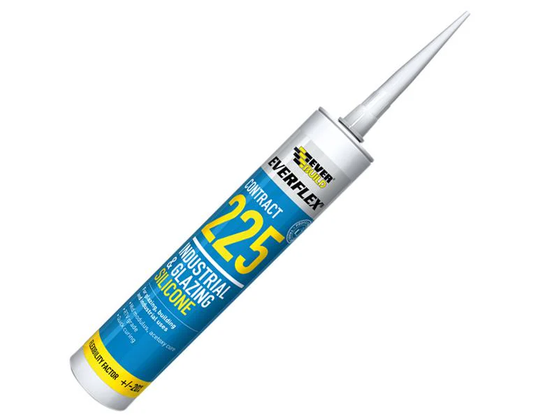 Everbuild  Everflex® 225 Industrial & Glazing Silicone White 295ml - Image 2