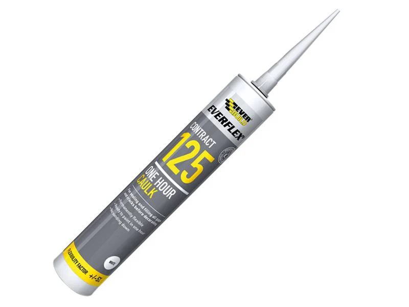 Everbuild One Hour Caulk 125 White 380ml - Image 2