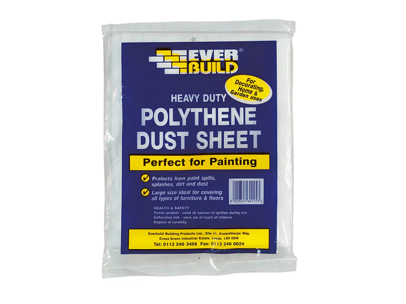 Everbuild  Polythene Dust Sheet 3.6 x 2.7m