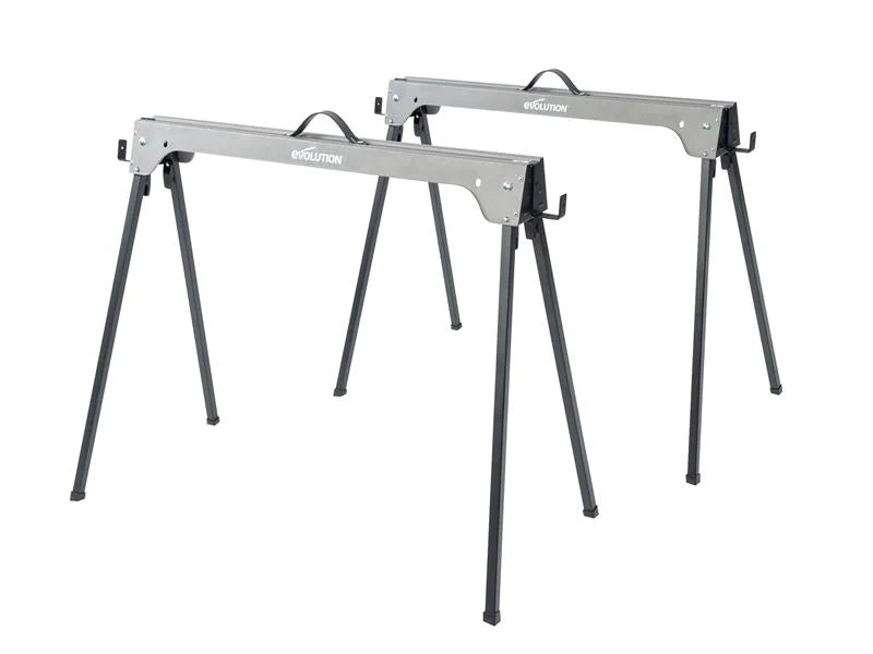 Evolution  Metal Folding Sawhorse Stand (Twin Pack) - Image 2