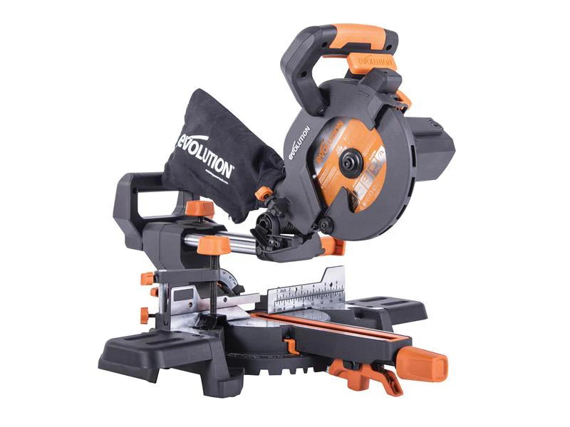 Evolution  R185SMS+ 185mm Multi-Material Sliding Mitre Saw 1200W 240V - Image 2