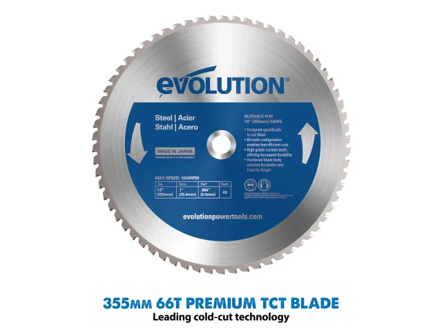 Evolution S355MCS Heavy-Duty Metal Cutting Mitre Chop Saw 1600W 110V - Image 2