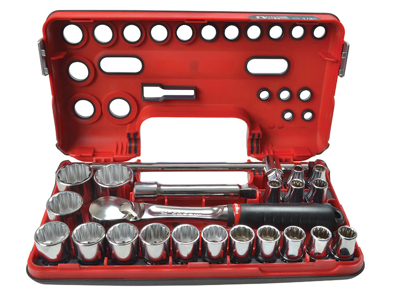 Facom 1/2in Drive 12-Point Detection Box Socket Set, 22 Piece - Image 2