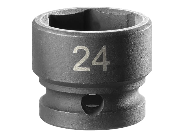 Facom  6-Point Stubby Impact Socket 1/2in Drive 24mm