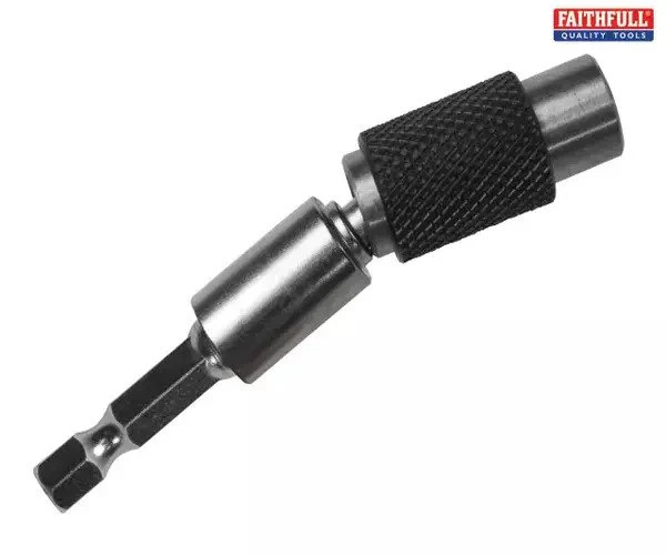 Faithfull 15° Flexi Bit Holder 75mm & PZ2(x2) Bits - Image 2