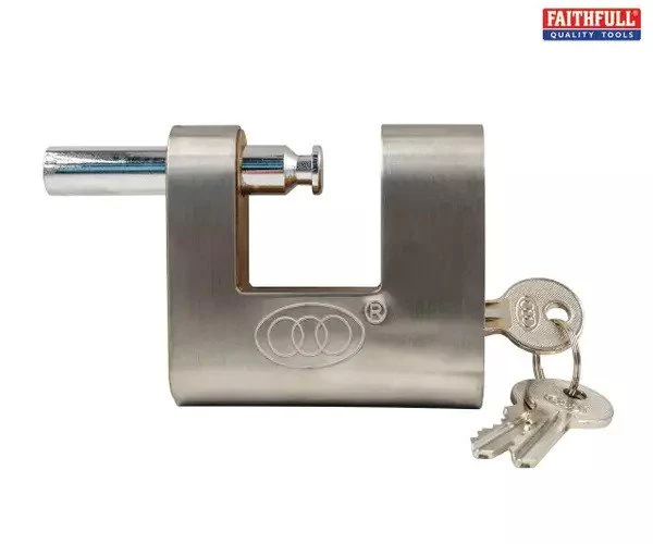 Faithfull Brass Shutter Padlock 80mm - Image 2
