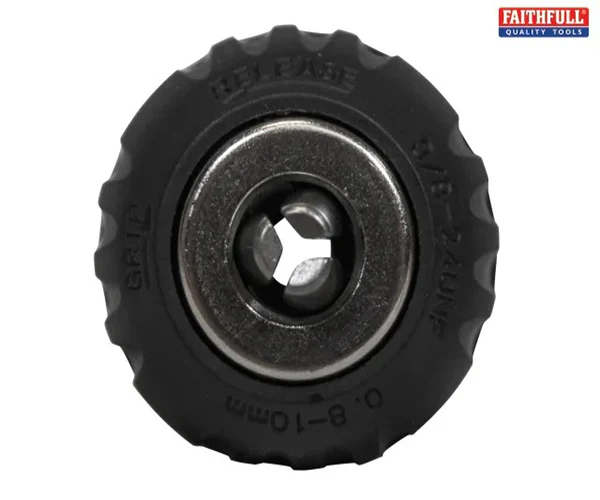 Faithfull Chuck Keyless Impact 10mm Capacity 3/8 x 24 UNF - Image 2