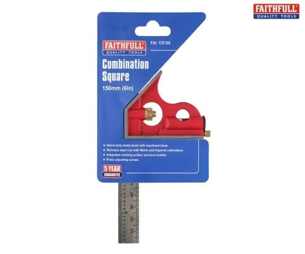 Faithfull Combination Square 150mm (6in) - Image 4