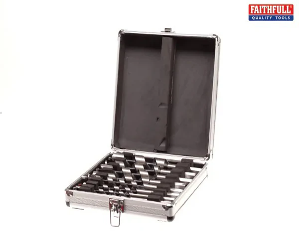 Faithfull Combination Wood Auger Bit Set, 8 Piece 6-25mm - Image 3