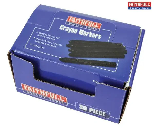 Faithfull Crayon Marker Black (CDU 30) - Image 3