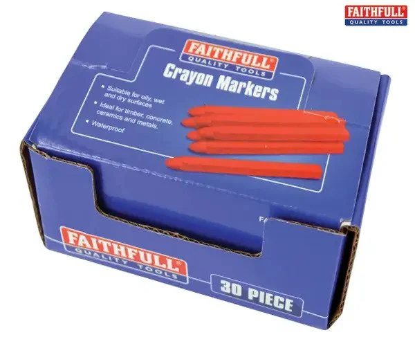 Faithfull Crayon Marker Red (CDU 30) - Image 2