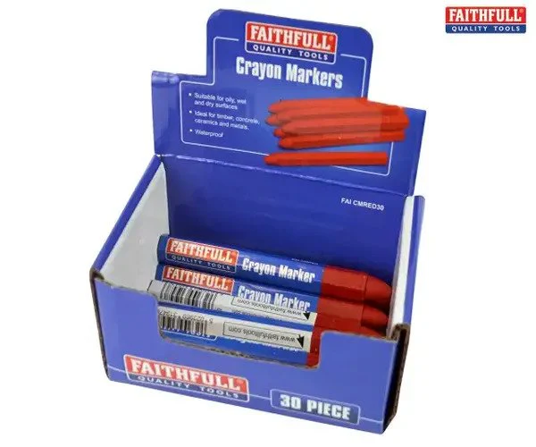 Faithfull Crayon Marker Red (CDU 30) - Image 3