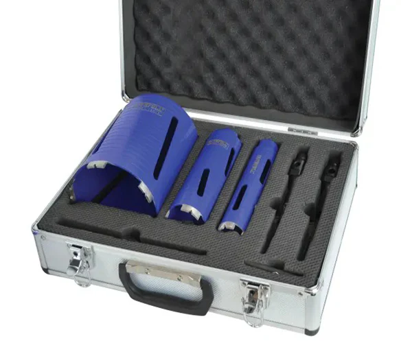 Faithfull Diamond Core Drill Kit & Case Set of 7 - Image 2