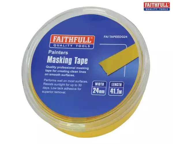 Faithfull Edge Masking Tape 24mm x 41.1m - Image 2