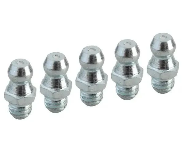 Faithfull Grease Nipple Straight 1/4in UNF (Pack 5)
