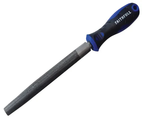 Faithfull Handled Half-Round Second Cut Engineers File 200mm (8in)