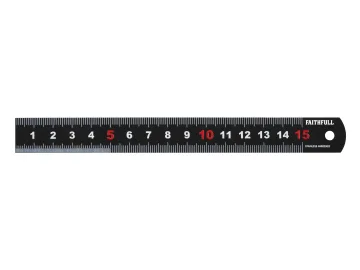 Faithfull Matt Black Stainless Steel Measuring Rule - Image 5