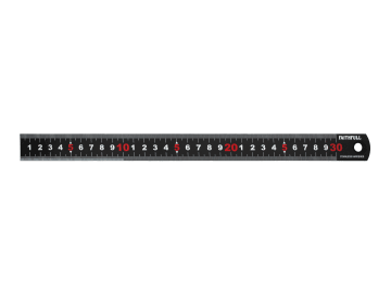 Faithfull Matt Black Stainless Steel Measuring Rule - Image 6