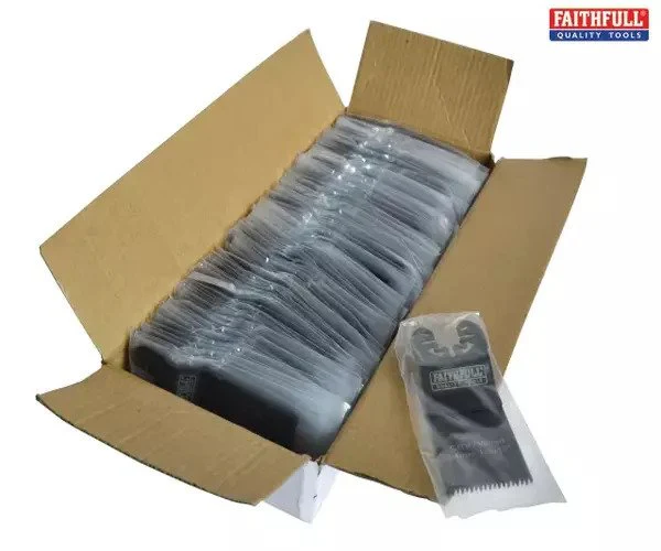 Faithfull Multi-Function Tool CrV Flush Cut Wood Blade Ground Side Set 34mm (Box 100) - Image 3