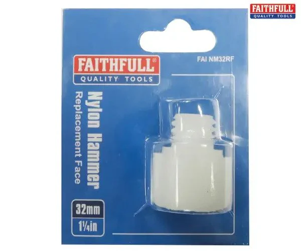 Faithfull Nylon Hammer Replacment Face 32mm - Image 2