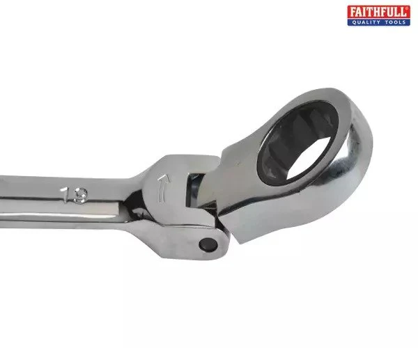 Faithfull Ratchet Combination Spanner Flex Head CV 12mm - Image 2