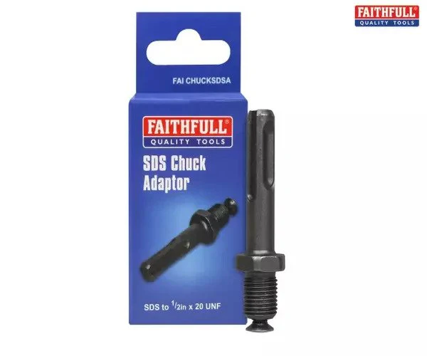 Faithfull SDS Plus Chuck Adaptor SDS To 1/2in UNF - Image 4