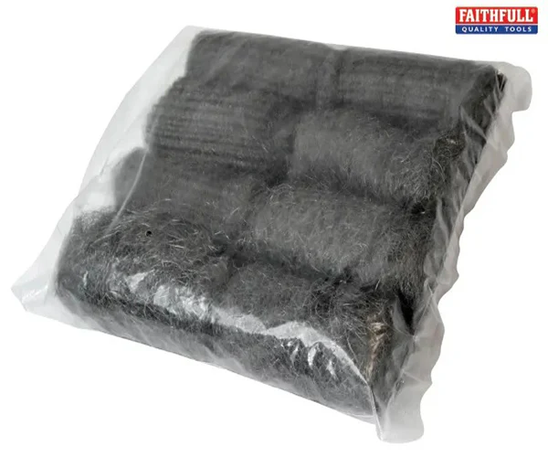 Faithfull Steel Wool, Assorted Grades 20g Rolls (Pack 8) - Image 2