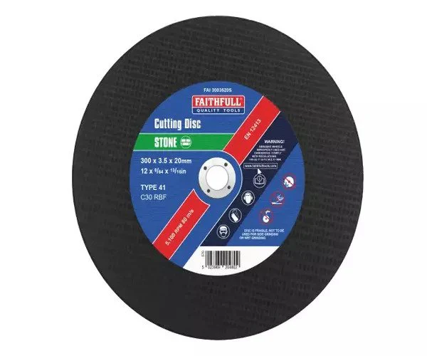 Faithfull Stone Cut Off Disc 300 x 3.5 x 20mm
