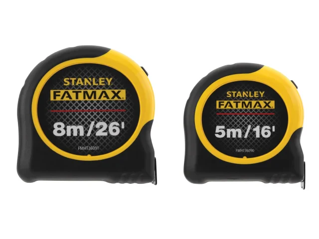 STANLEY® FatMax® Classic Tape Twin Pack 5m/16ft + 8m/26ft (Width 32mm) - Image 2
