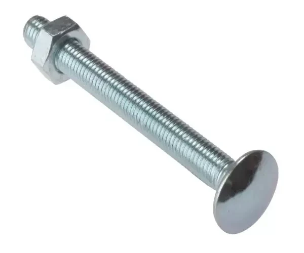 ForgeFix Carriage Bolt & Nut ZP M6 x 65mm Bag 10