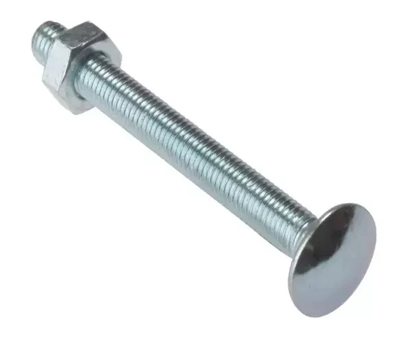 ForgeFix Carriage Bolt & Nut ZP M8 x 100mm Bag 10
