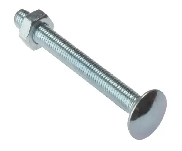 ForgeFix Carriage Bolt & Nut ZP M8 x 65mm Bag 10