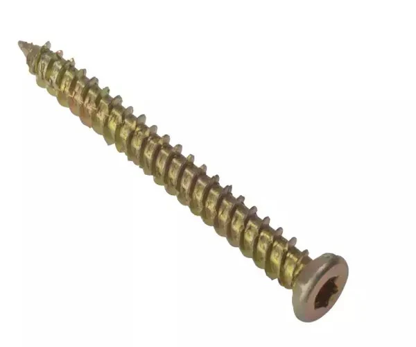 ForgeFix Concrete Frame Screw TORX® Compatible High-Low Thread ZYP 7.5 x 132mm Bag 10