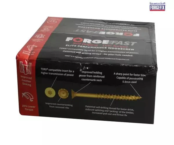 ForgeFix ForgeFast Torx® Compatible Wood Screw Pack 1800 Piece - Image 2